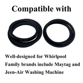 211124 & 211125 Belt Kit Replacement for Maytag & Whirlpool Washing Machine,Replaces 12112425 12112425VP 210024 AP4011179 PS2005284 22002570