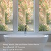 HFhyxin Frosted Glass Window Film,One Way Privacy Window Film, Flowers