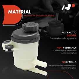 A-Premium Power Steering Reservoir/Tank with Cap Compatible with Kia Spectra 2004-2009 2.0L, Spectra5 2005-2009 2.0L