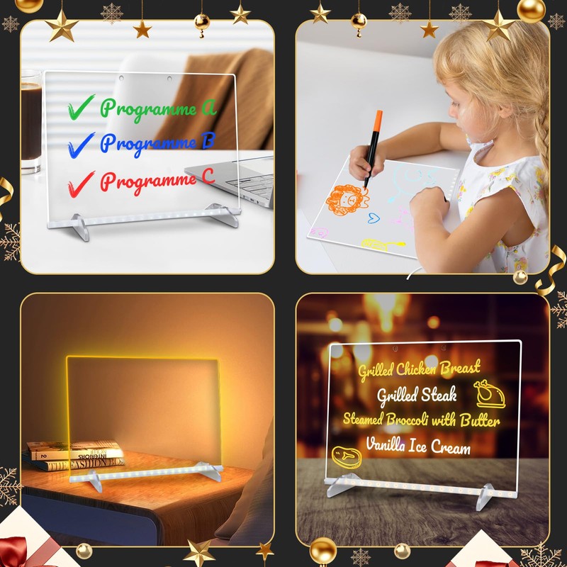 Led Drawing Board for Kids, LED Note Board with Colors,Doodle