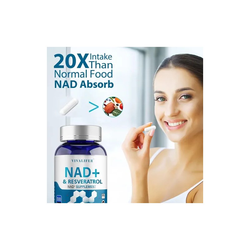 Vivalifer Suplemento Nad Resveratrol 120 Capsulas