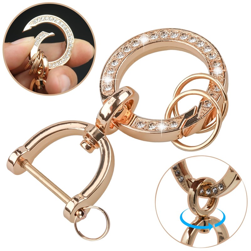 LEERLY Key Fob Cover with Anti-lost Keychain Compatible with Mazda