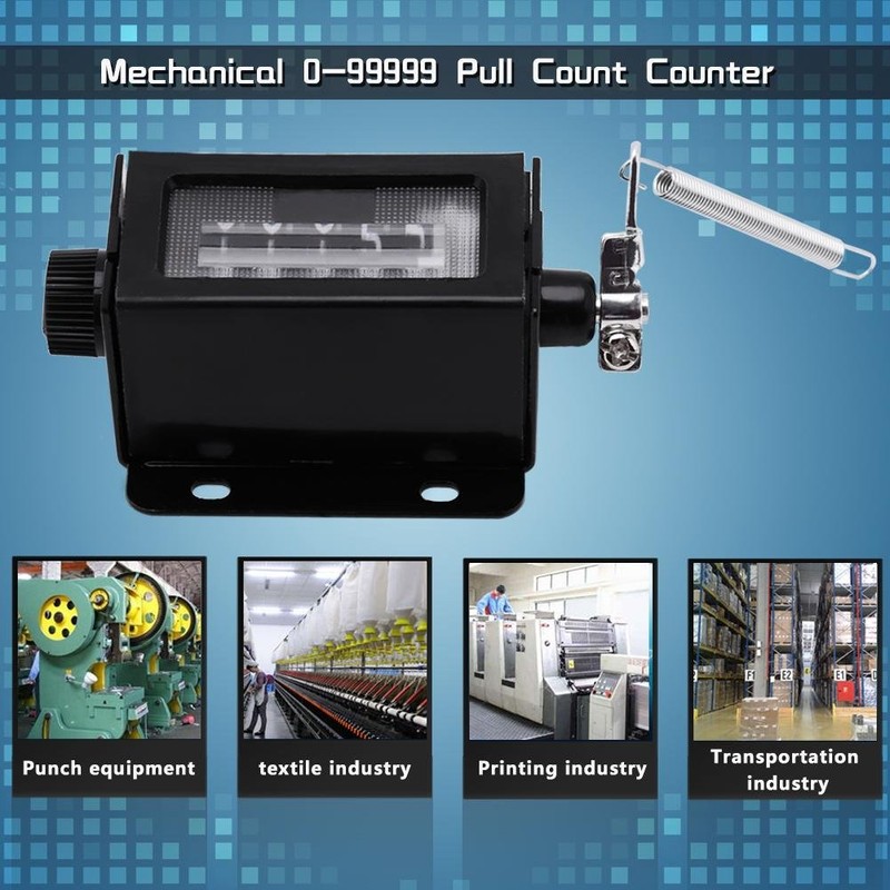 Mechanical Digit Counter 5 Digit Pull Count Counter Rotary Knob
