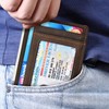 kinzd Slim Wallet RFID Front Pocket Wallet Minimalist Secure Thin