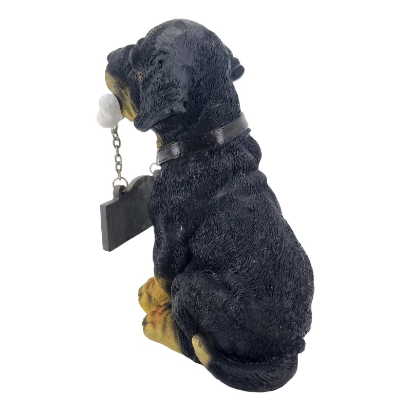 Treasure Co Trio Rottweiler Welcome Statue 6 in Resin Guard