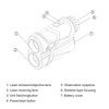 Laser Rangefinder 5V Eyepiece Focusing 4 in 1 Distance Speed