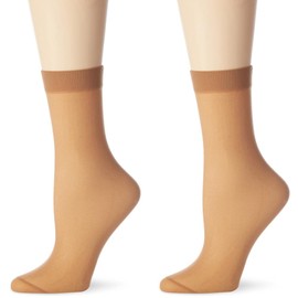 Nur Die Söckchen 30 DEN semi-blickdichte transparente Nylon Socken mit Komfortbund unsichtbar matte Optik Damen