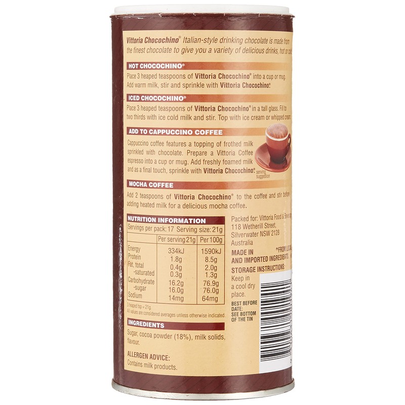 Chocochino Drinking Chocolate 375g