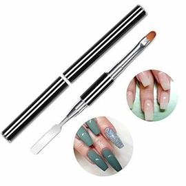 TIKA Dual-Ended PolyGel Nail Brush & Spatula Picker - 2 in 1 Gel Application Tool