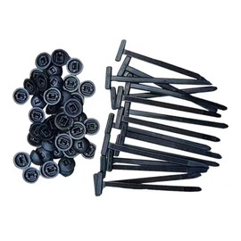 100 Pcs Nylon Universal Cable Tie Buckle For Car- New Multifunctional Nylon Zip Ties With Pin & Button Design Cable Ties Tool Fasteners Car Body UV Resistant Zipties for Auto Daily Repair