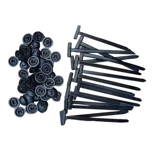 100 Pcs Nylon Universal Cable Tie Buckle For Car- New