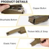IDOGEAR Single Pistol Mag Pouch Elastic Molle Top Open Pouch