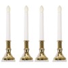 4 Pack Solar Flameless Candles Light Solar Powered Flickering Candle