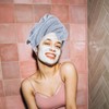 Toalla de Microfibra para Secar el Cabello, Toalla Cabeza Azul,