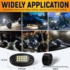 YONEDA Rock Lights for Trucks(12 Pods White with 11yd Wire)