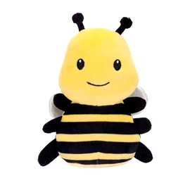 Fiesta Toys Pocket Huggy Huggables Bee Plush Mini Stuffed Animal Toy - 6 Inch, Small, Yellow Black