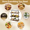IBUYKE Cupcake Stand,Wood 3 Tier Cupcake Tower,Cupcake Stand for 50