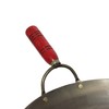 Thunder Group Iron Wok with Wood Handle, 14-Inch