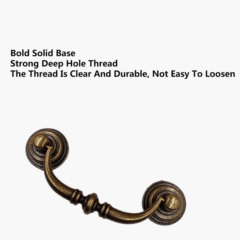 TopHomer Vintage Cabinet Handle, 4PCS 140mm Drawer Pull Handle, Kitchen