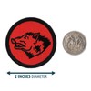 Retro Wild Boar Patrol Patch - 2" Diameter Round Embroidered