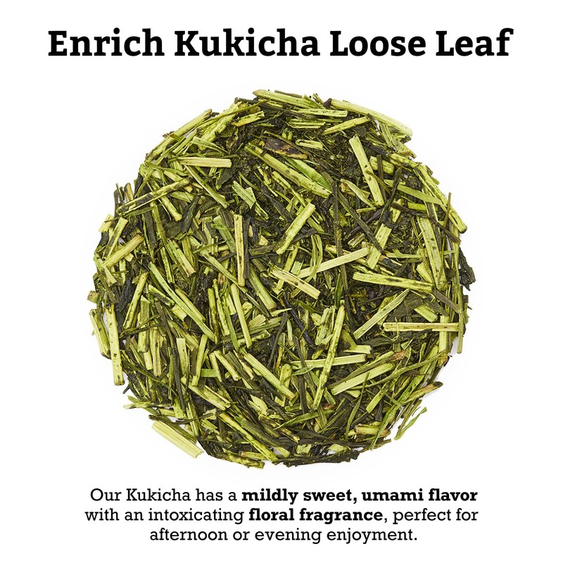 SUGIMOTO TEA Japanese Kukicha Stem Green Tea Loose Leaf 3.0