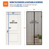 MAGZO Magnetic Screen Door with Full Strip Magnets, Fit Door