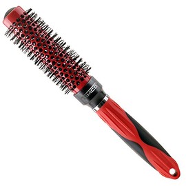 Timco CTR-1 Cepillo Cerámica Turmalina redondo 1", rojo/negro