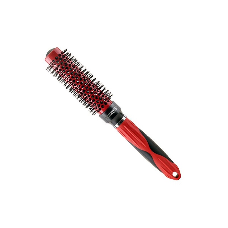 Timco CTR-1 Cepillo Cerámica Turmalina redondo 1", rojo/negro