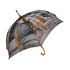 Meerkat Umbrella with Wooden Handle, Automatic Umbrella, Stick Umbrella, beige