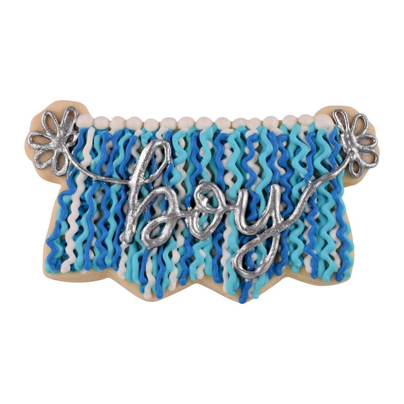 R&M Banner 3.75" Stainless Steel Cookie Cutter, Silver