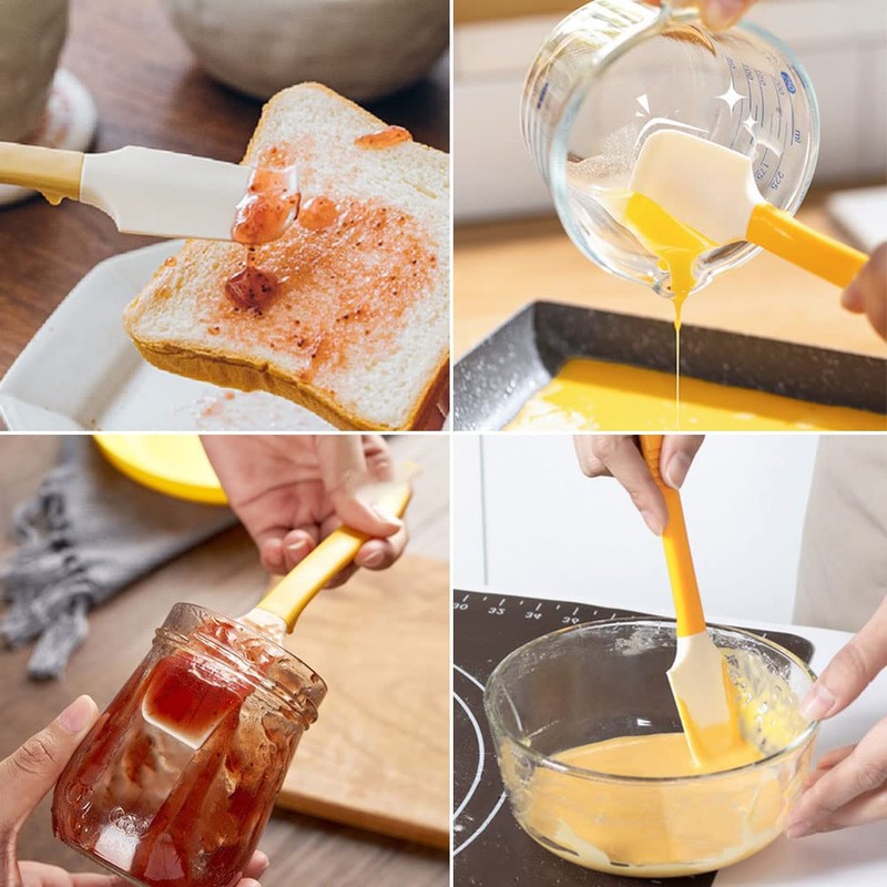Silicone Jam Spreader Spatula with Can Opener End, Multi Purpose