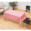 Pastel Pink Plastic Table Cloth, 2 Pack Pastel Pink Disposable