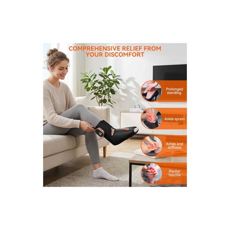 Cordless Foot Ankle Massager for Pain and Circulation
