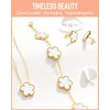 AICase Clover Jewelry Set,18K Gold Plated Lucky Clover Bracelet,Four Leaf