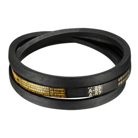 sourcing map A57 Drive V-Belts 57" Inner Length 13mm Width 8mm Thick JIS Standard A-Section Rubber Drive Transmission Belt