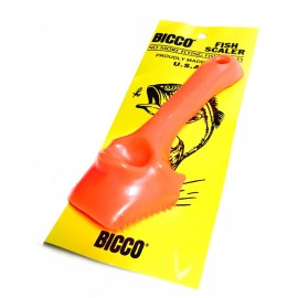Spearfishing World Bicco Fish Scaler No Mess Plastic Fish Scaler Color Orange