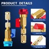 DikTalk AC Schrader Valve Core Removal Tool,60pcs Air Condition Schrader