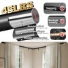 Corner Curtain Rod for Windows 30 to 136 Inches, Adjustable