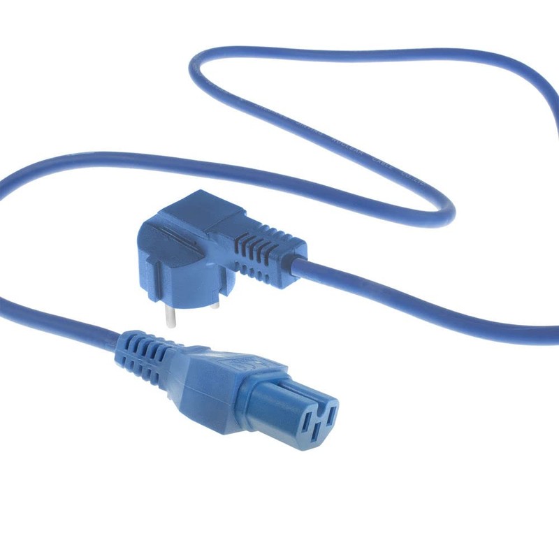 ACT CEE7/7 to C15 2m Power Cord CEE 7/7 (Angled