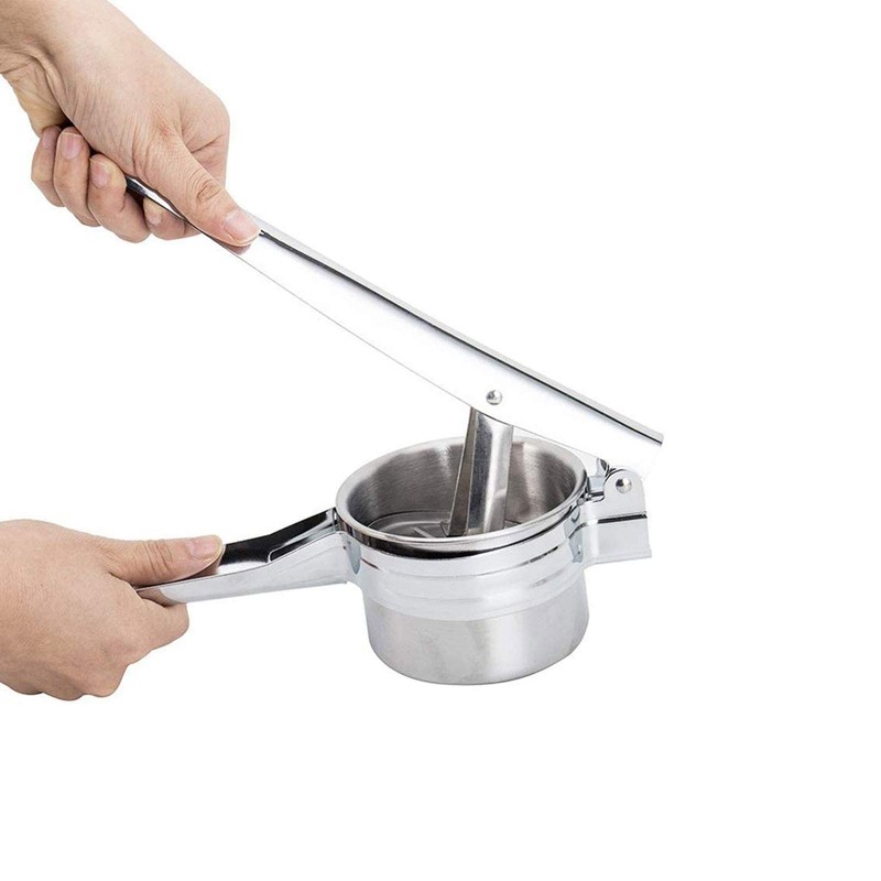 1pc Premium 430 Stainless Steel Squeezer Lemon Potato Ergonomic Vegetable