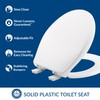 Bemis Aurora Slow Close Toilet Seat, Easy Clean Hinges and