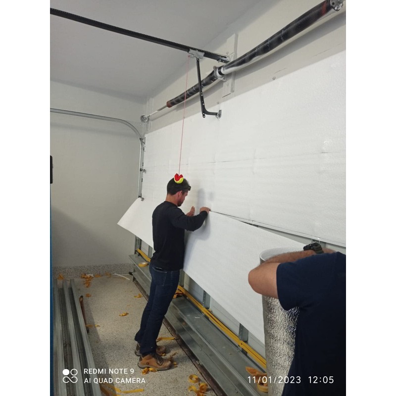 Supershield Reflective White 10x8 Car Garage Door Insulation Foam Core