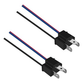 QKYS Car Headlight Wire Socket Connector, 2 Pcs H4 Male/Female Power Plug, Headlight Plug Replacement with 4 Wire Way Automotive Waterproof Electrical Connectors,for Truck Marine