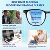 DEHOTRE Progressive Multifocus Reading Glasses Men No Line Bifocal Transition