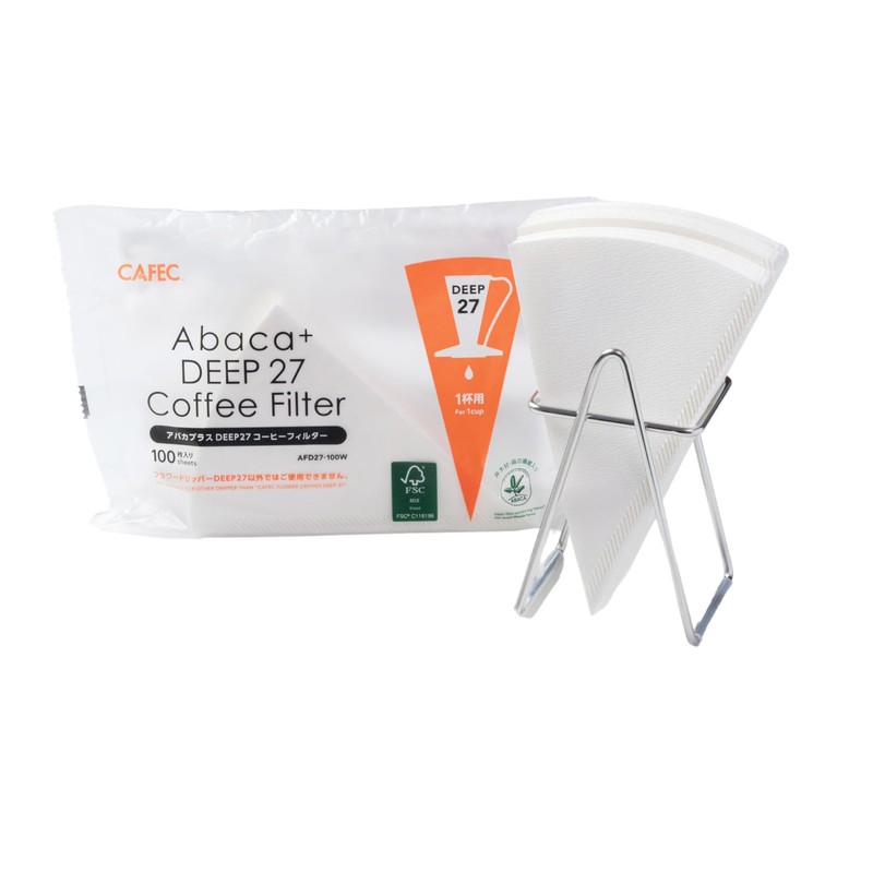 CAFEC Flower Dripper DEEP27 (AFD27-100W DEEP27 Dedicated Filter 100 Pieces)