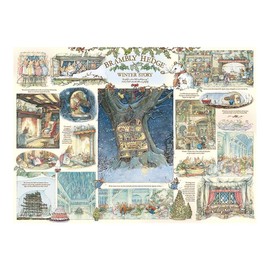 Cobble Hill 1000 Piece Puzzle - Brambly Hedge Winter Story - Sample Poster Included