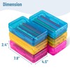 Mr. Pen- Clear Pencil Boxes, 6 Pack, Snap-Tight Lid, Plastic