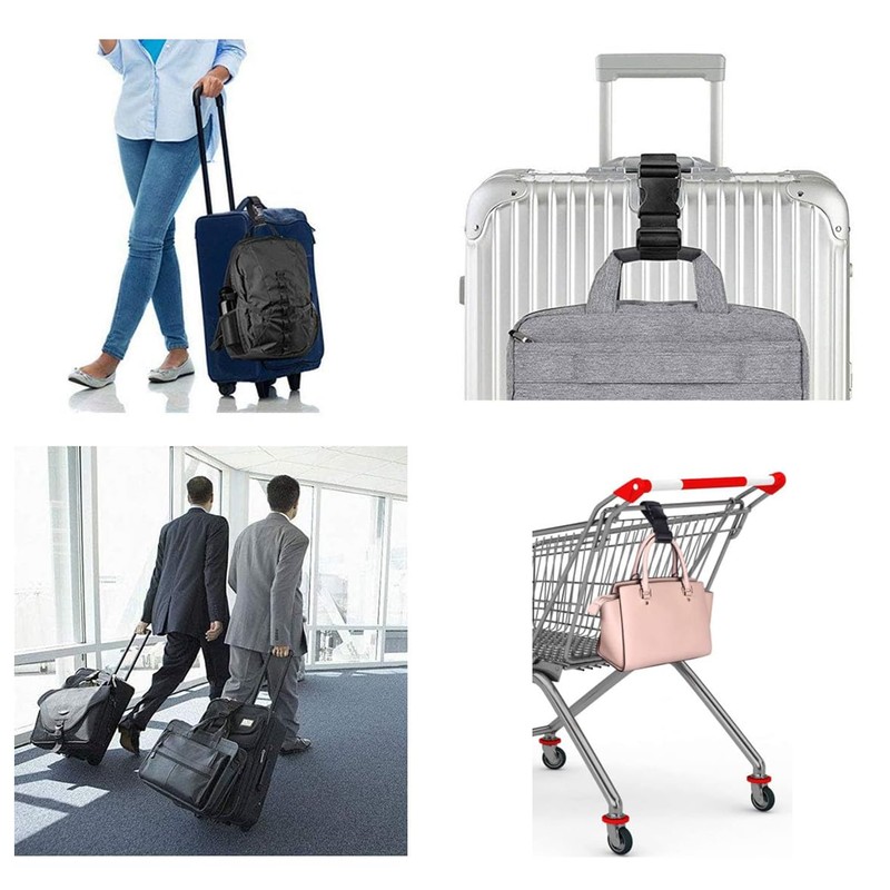 Add a Bag Luggage Strap,Heavy Duty Adjustable Suitcase Belt Travel
