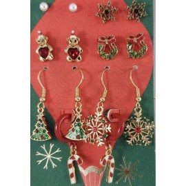 The Limited I Am Limited Edition Women's Christmas Earrings 7 Pairs