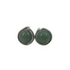 Silver-plated earrings made of gemstone aventurine